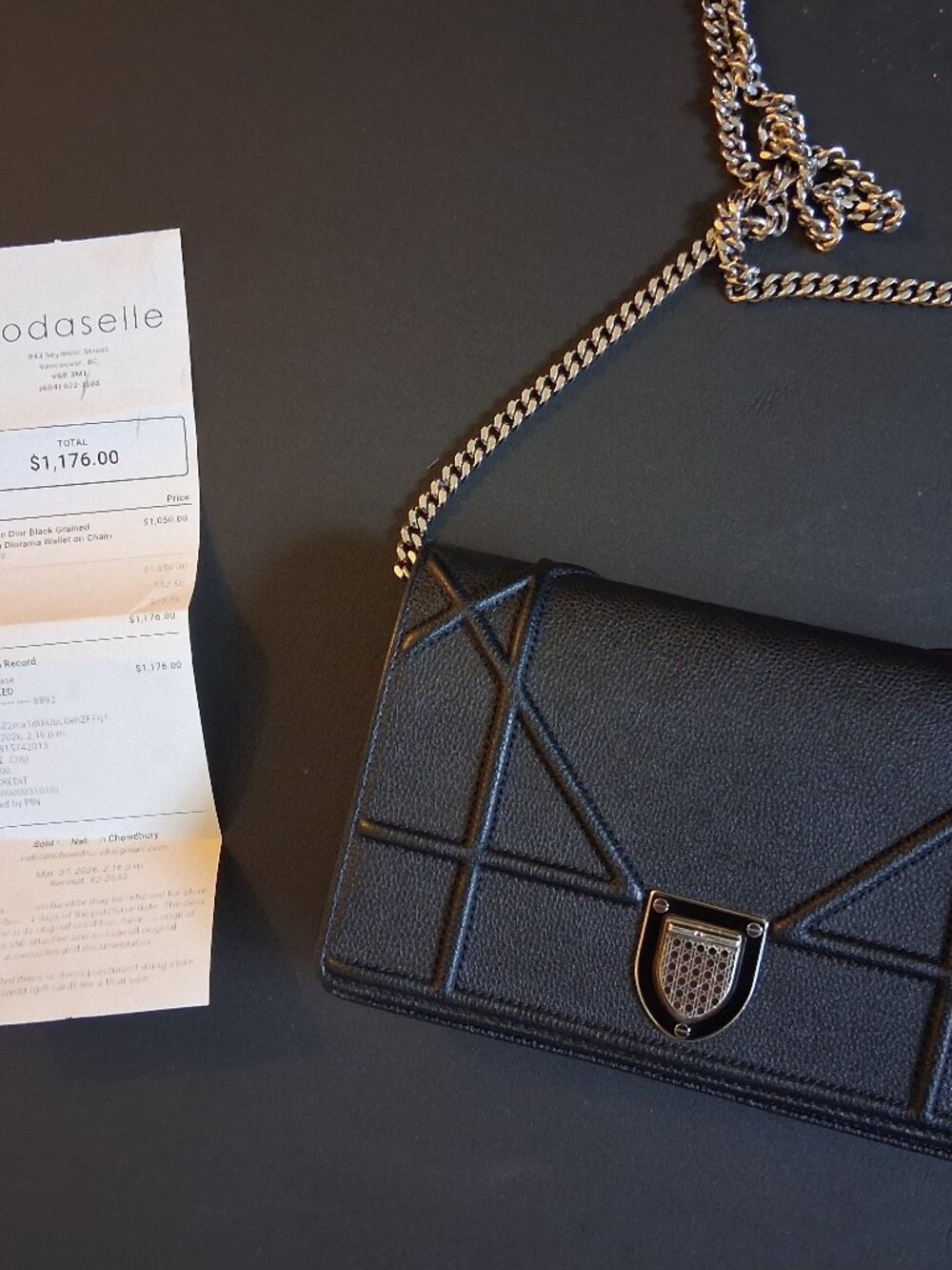 Authentic Dior Wallet on Chain